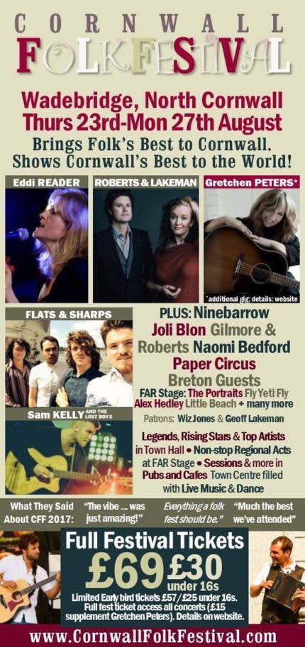 Cornwall Folk Festival – Wadebridge, England 2026 Cornwall Folk Festival – Wadebridge, England 2026