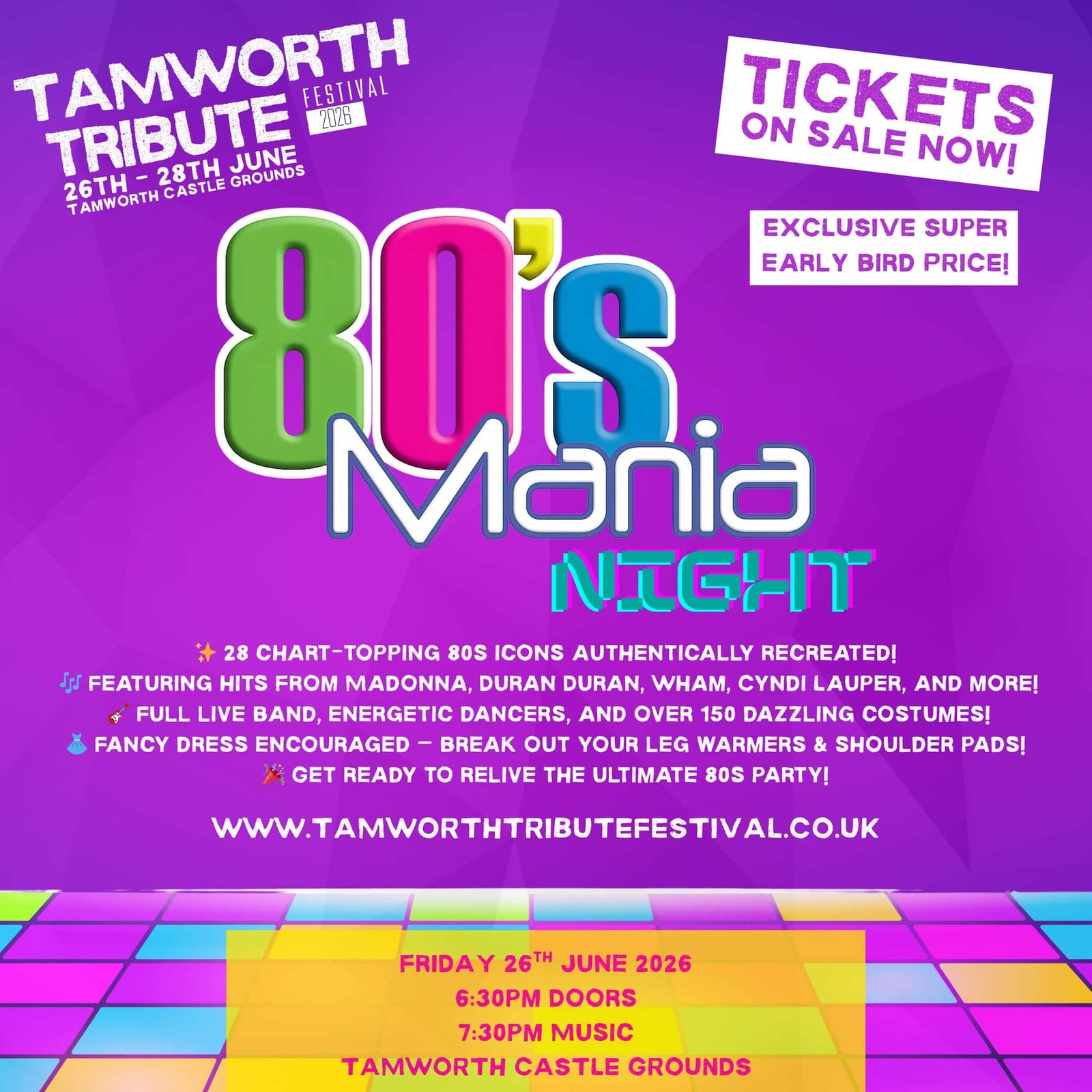 Tamworth Tribute Festival – Tamworth, England 2026 Tamworth Tribute Festival – Tamworth, England 2026