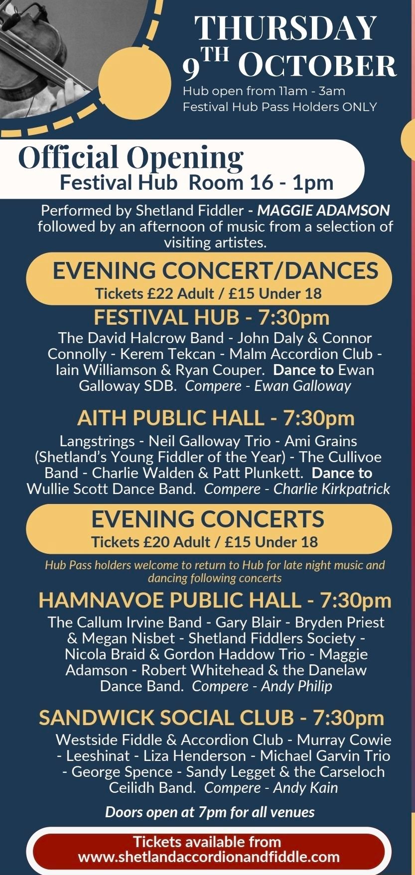 Shetland Accordion and Fiddle Festival – Lerwick, Scotland 2026 Shetland Accordion and Fiddle Festival – Lerwick, Scotland 2026