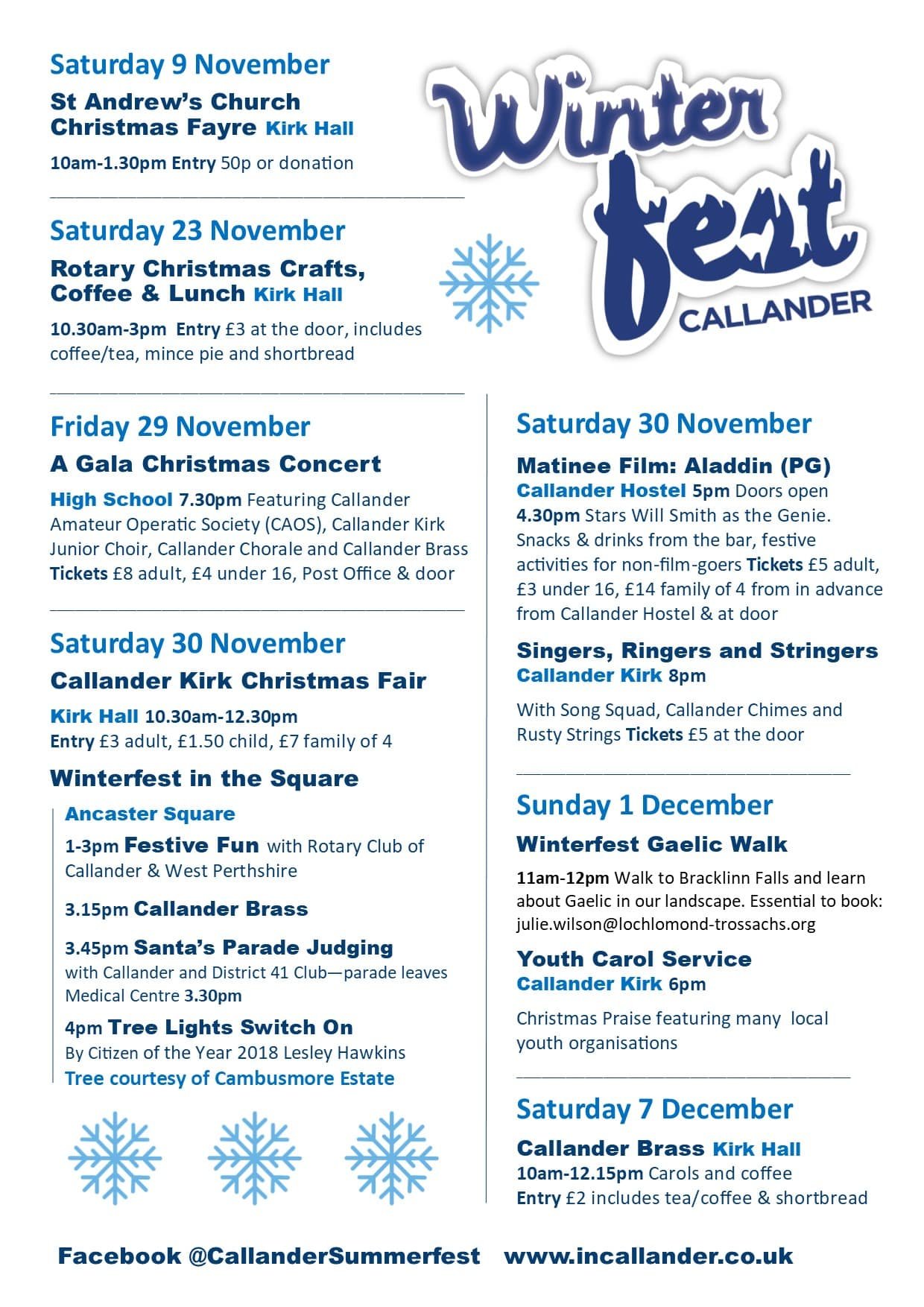 Callander Summerfest – Callander, Scotland 2026 Callander Summerfest – Callander, Scotland 2026